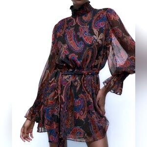 Zara dress ,elegant, multicolor ,size M